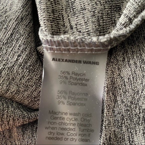 T By Alexander Wang Twisted Marled Stretchy Top - Picture 5 of 11